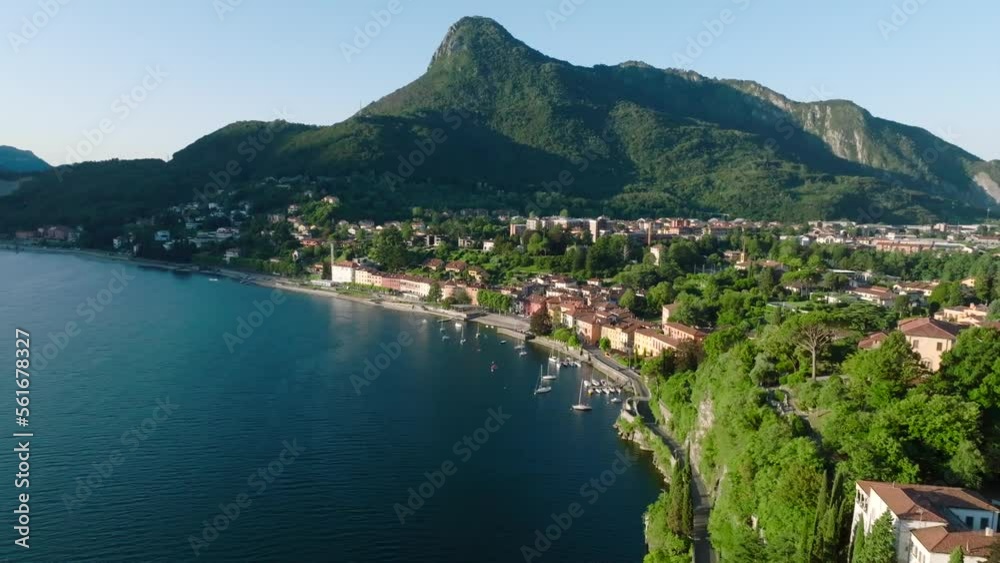 Aerial view of Malgrate Lecco in Lake Como, Italy Aerial view of Malgrate Lecco in Lake Como, Italy
