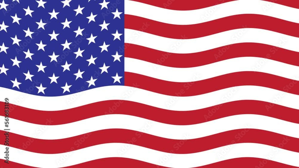 American Flag Waving Seamless Loop. 4k American Flag Waving Seamless Loop. 4k