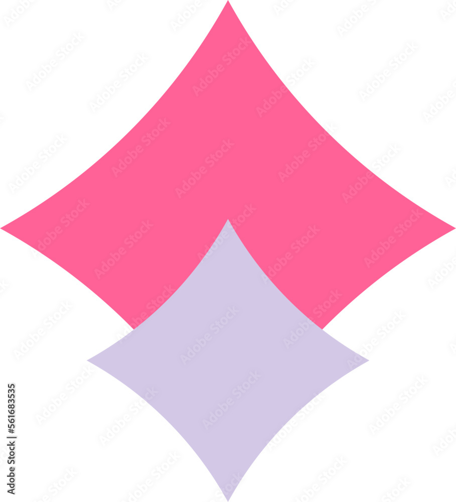 Fototapeta premium Double diamond illustration