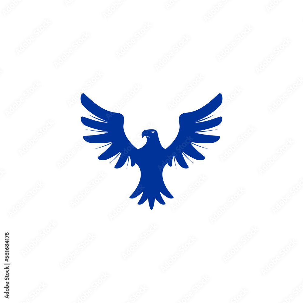 Obraz premium Simple Elegant, Bird Eagle Logo Design