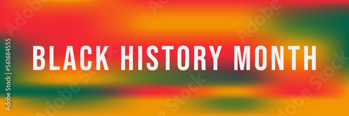 Black history month gradient background.