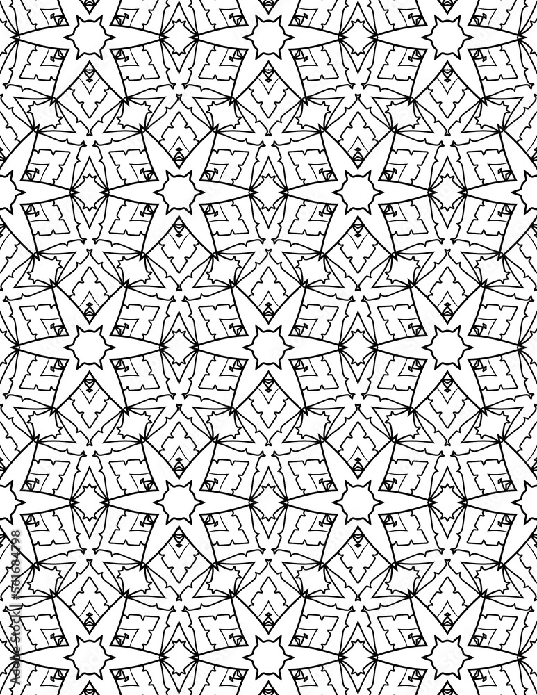 Black and white abstract geometric pattern