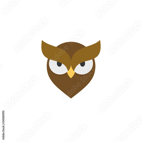 Simple Elegant Owl logo design