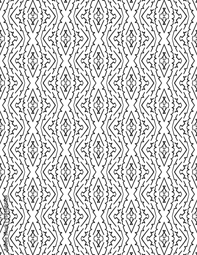 Black and white abstract geometric pattern