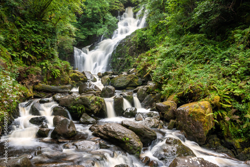 Torc Waterfall in a lush and green setting