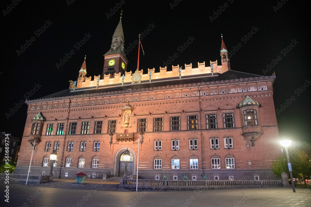 Naklejka premium デンマークの首都コペンハーゲンの美しい風景