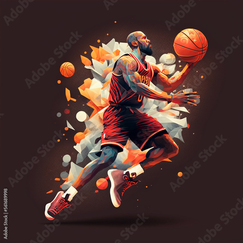 Beautiful illustration From the sport Basketbal