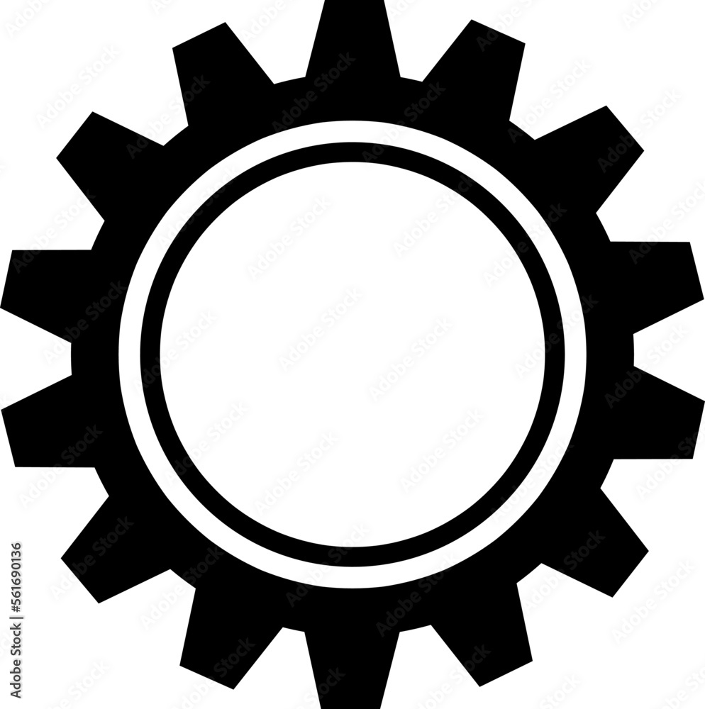 gear icon vector, flat design vector illustration on white background..eps