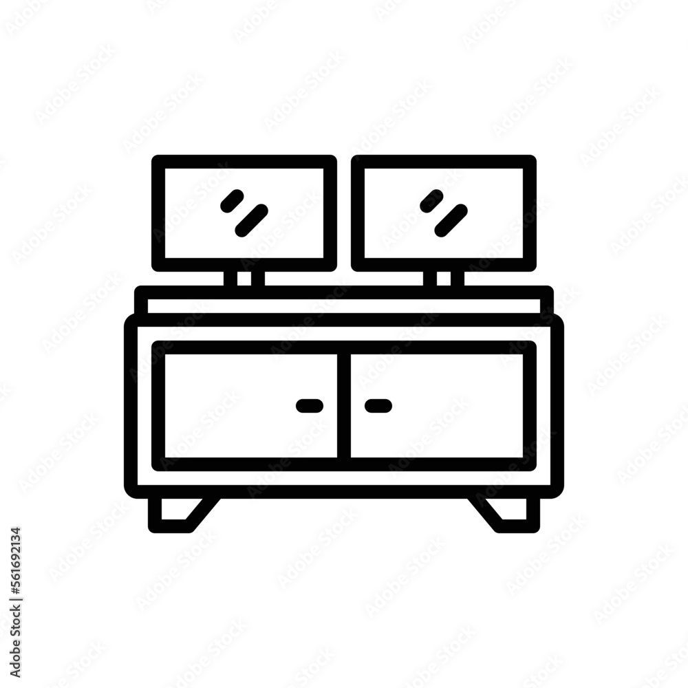Black line icon for double Black line icon for double