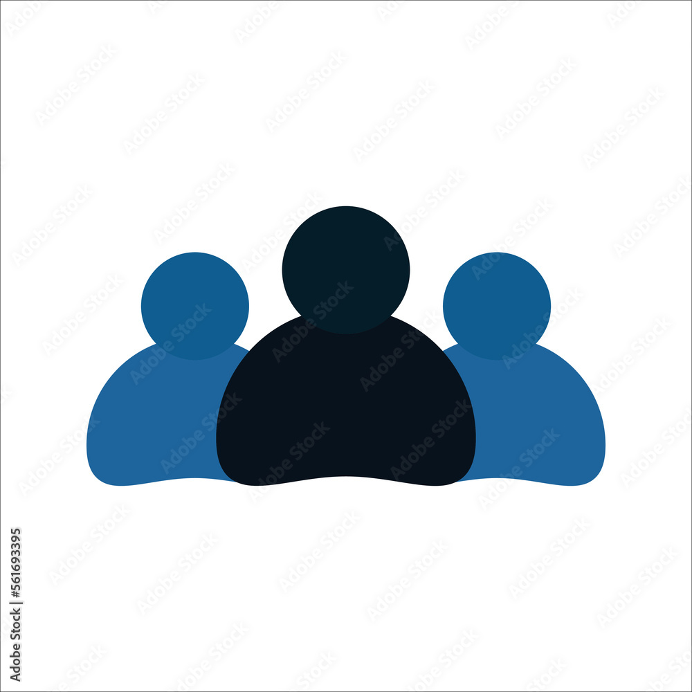 People Icon. work group symbol. Team sign. Vector. vector illustration