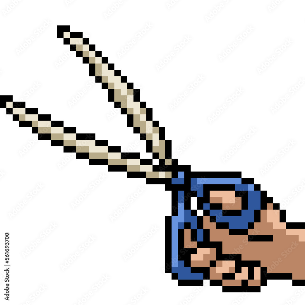pixel art scissor open dangerous