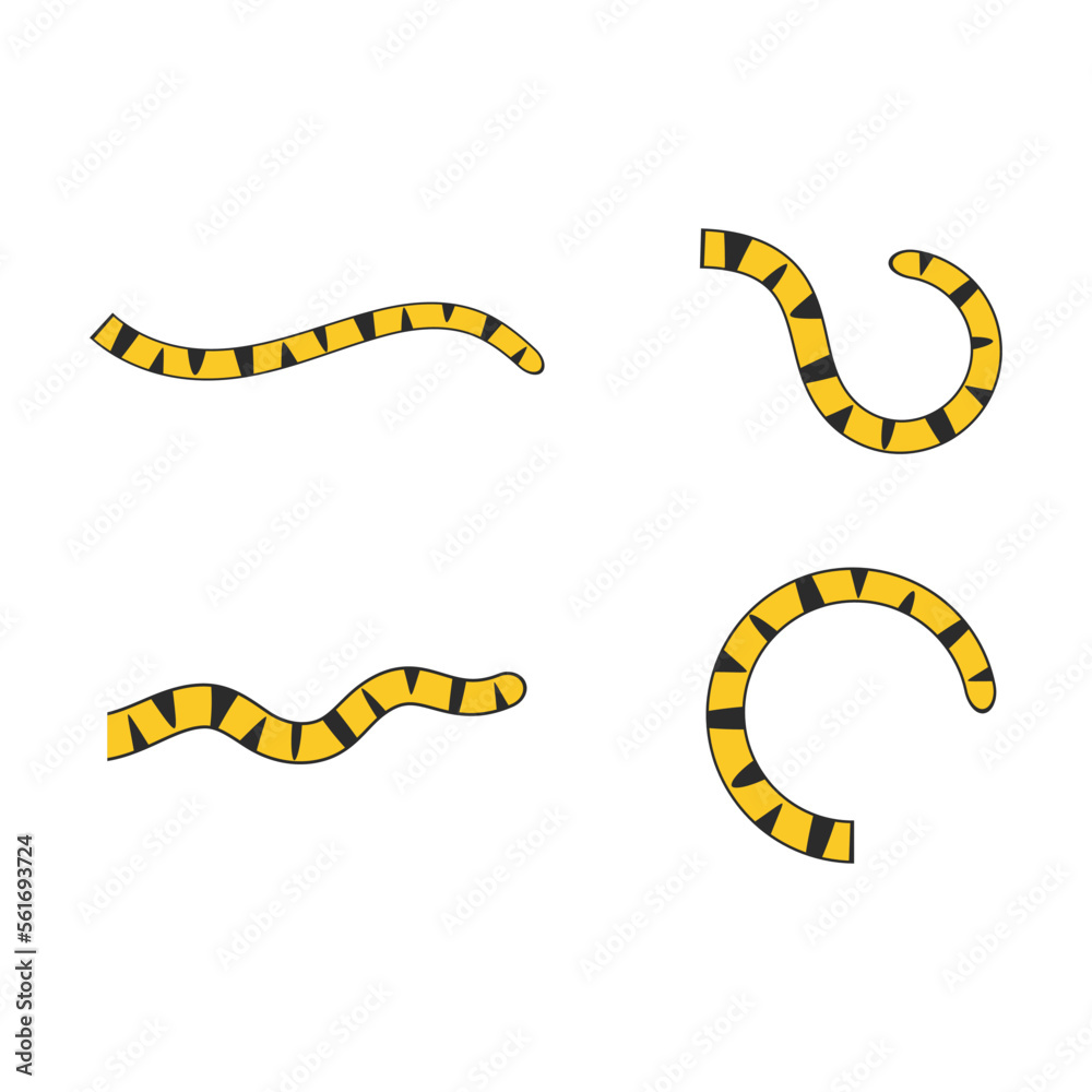 Tiger tail icon vector Tiger tail icon vector