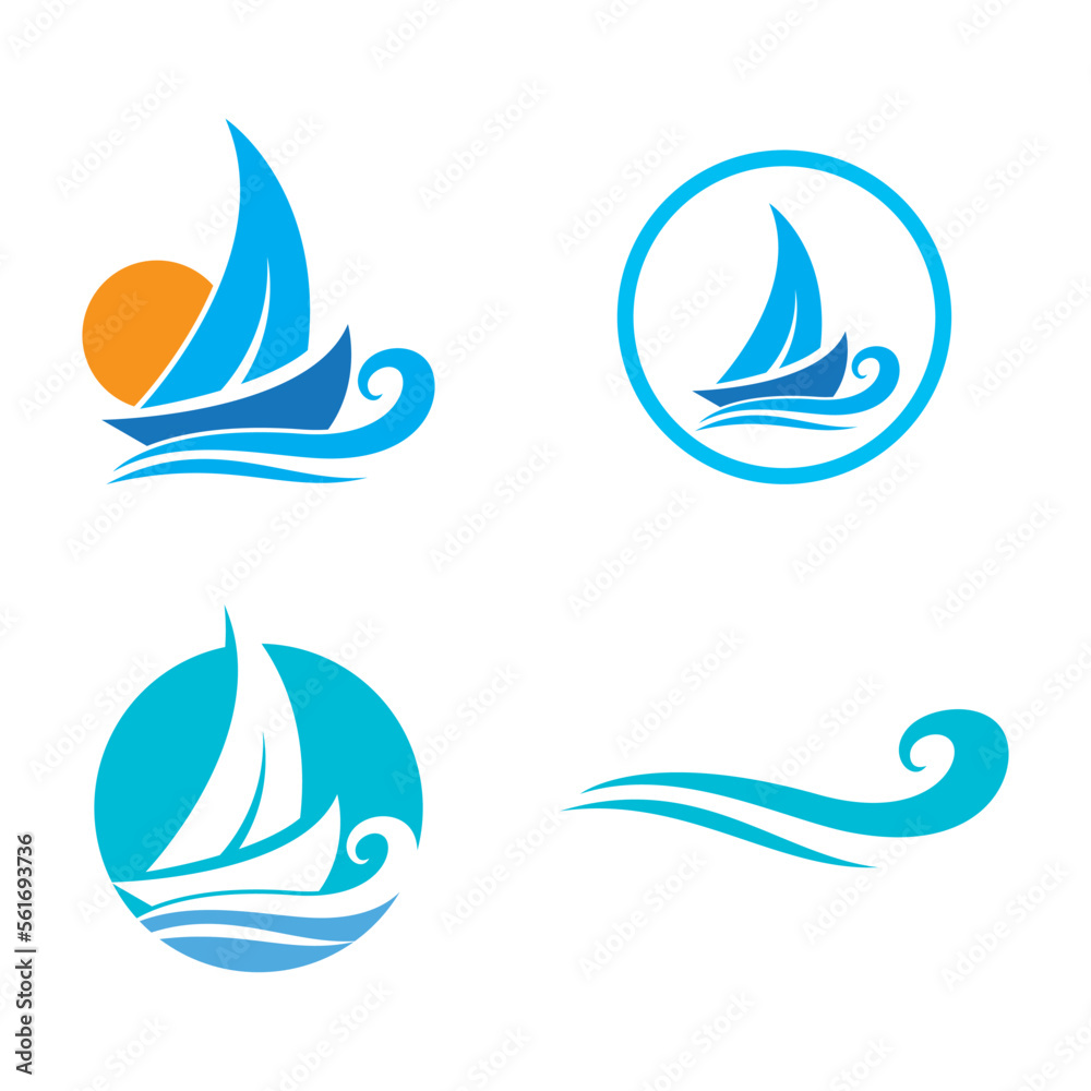 Sailing boat illustration