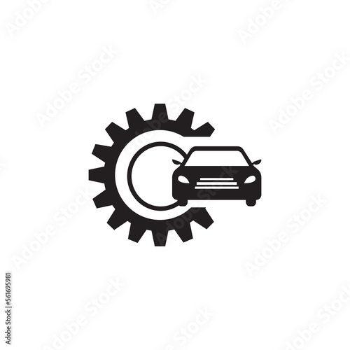 car arrangement logo illustration vector abstract design