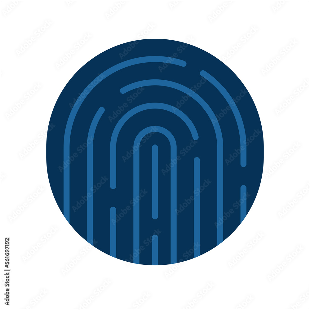 Fingerprint icon. Digital security authentication concept. finger sign. vector illustration Fingerprint icon. Digital security authentication concept. finger sign. vector illustration