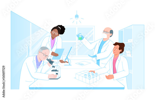 Doctors doing a research in a laboratory