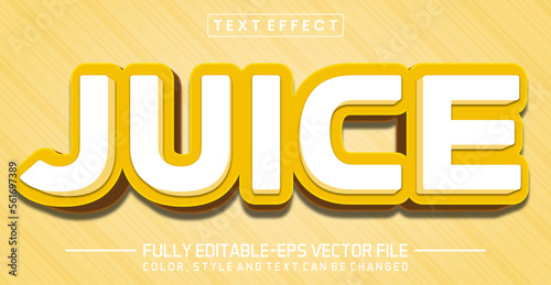 Juice text editable style effect