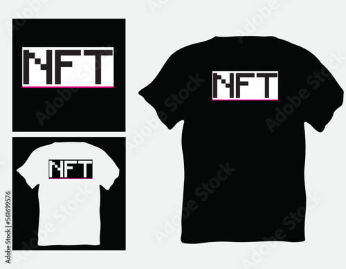 NFT T Shirt Design , non-fungible tokens  T Shirt Design vector
