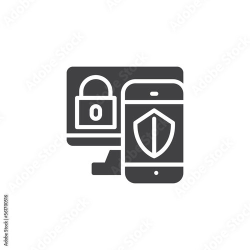 Multi-factor authentication vector icon