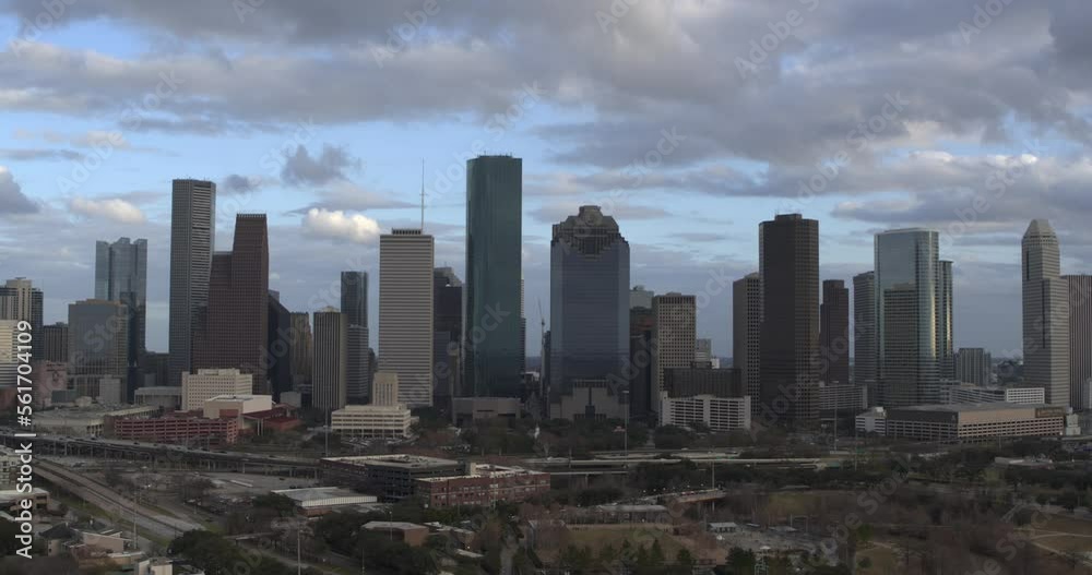Aerial of downtown Houston and surrounding area Aerial of downtown Houston and surrounding area