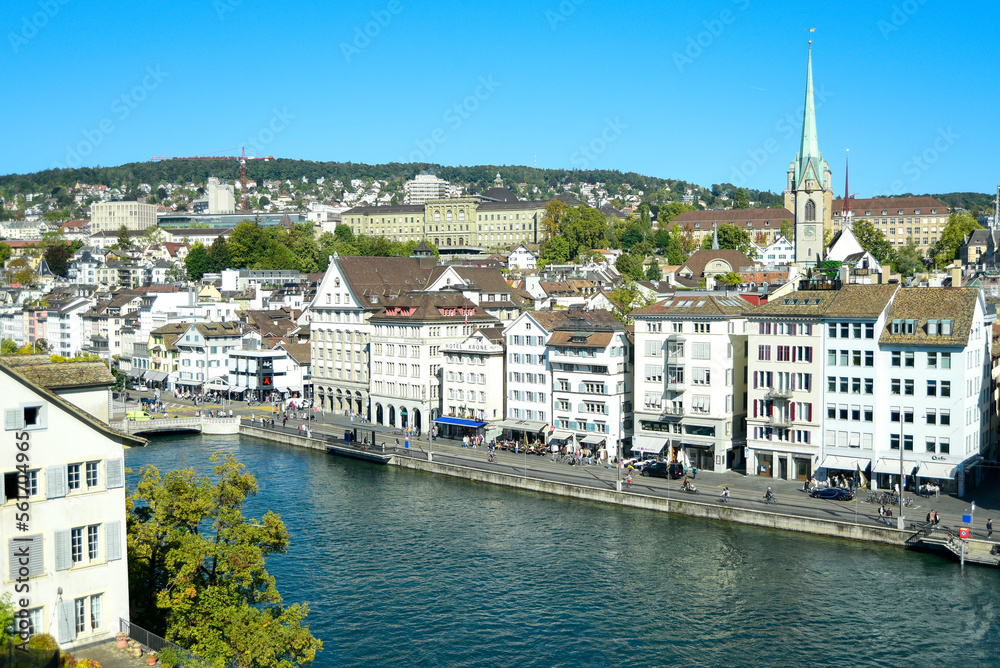 Obraz premium スイスチューリッヒの美しい風景