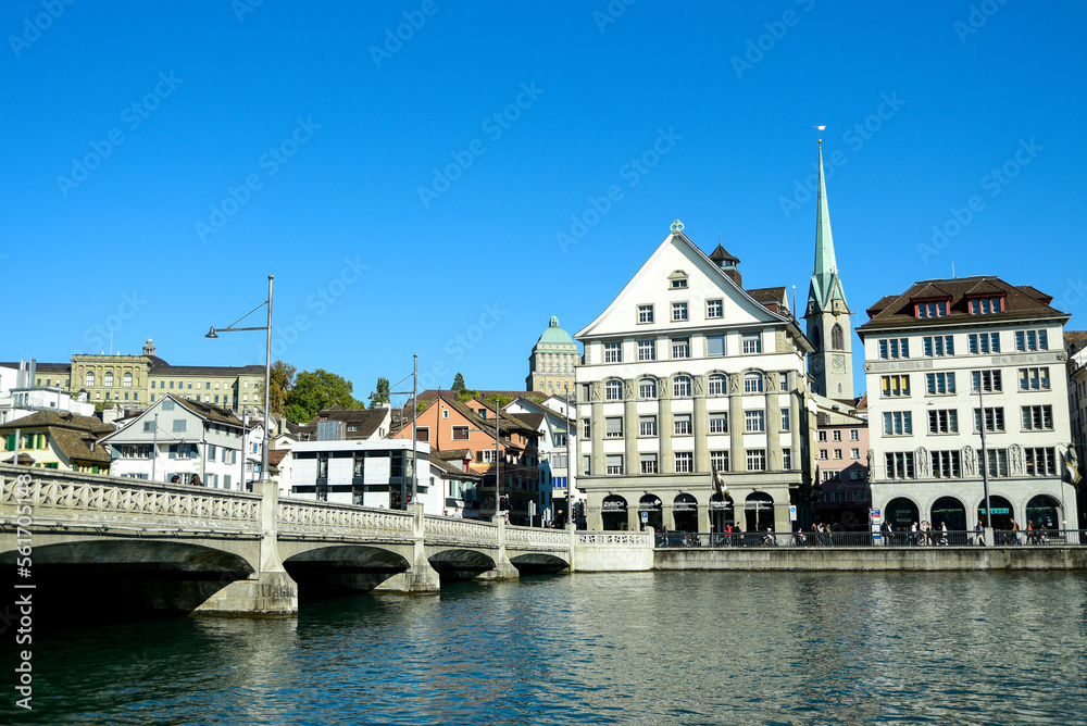 Fototapeta premium スイスチューリッヒの美しい風景