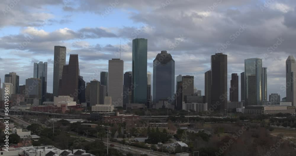 Aerial of downtown Houston and surrounding area