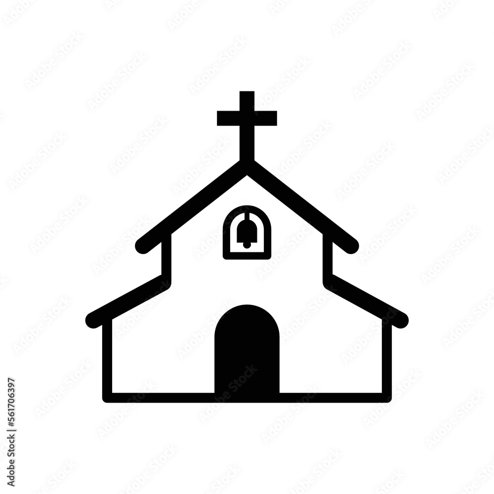 Church icon vector design template Church icon vector design template