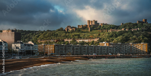 Panorama of the coast of Dover