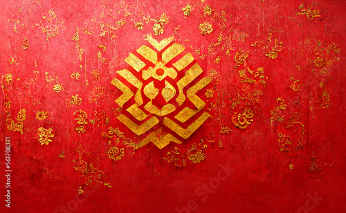chinese new year ornament postcart photo
