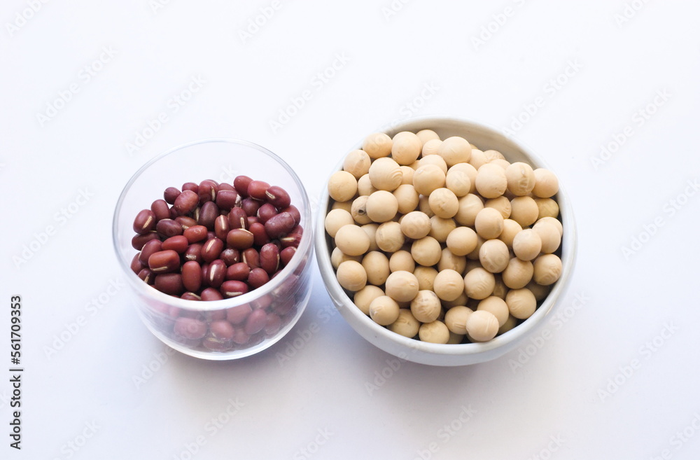 大豆と小豆 大豆と小豆