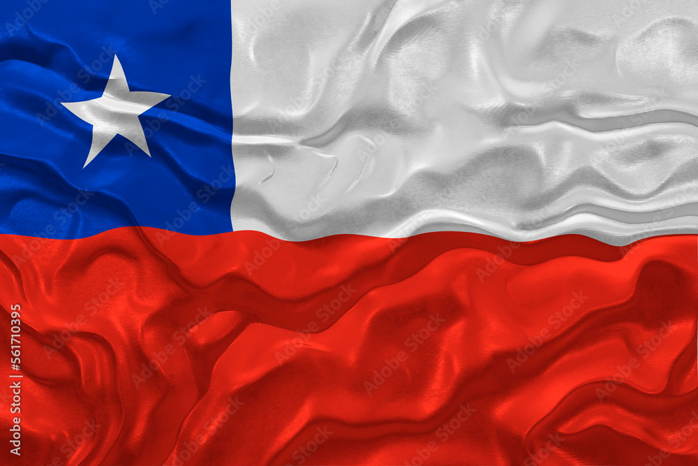 National flag of Chile.. Background with flag of Chile. National flag of Chile.. Background with flag of Chile.