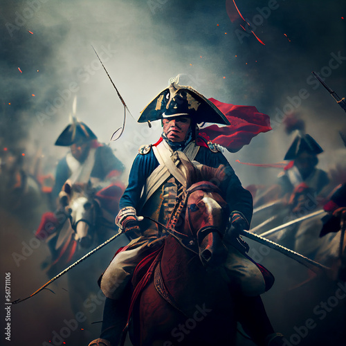 American Revolutionary War soldier Fototapeta
