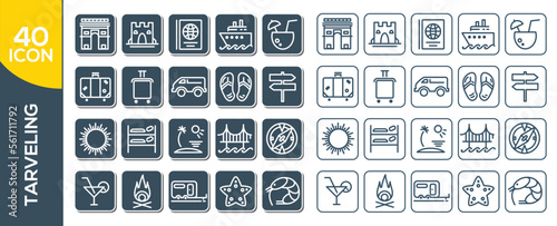 TARVELING ICON SET DESIGN