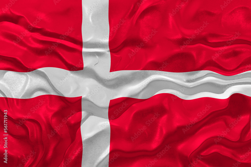 National flag of Denmark. Background with flag of Denmark. National flag of Denmark. Background with flag of Denmark.