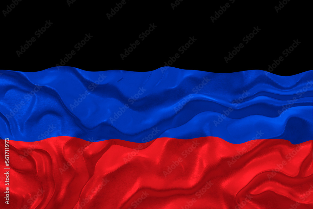 Naklejka premium National flag of Donetsk People's Republic. Background with flag of Donetsk People's Republic.