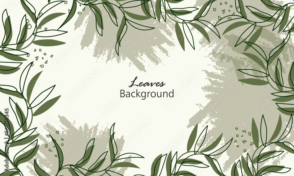 Obraz premium background with leaves