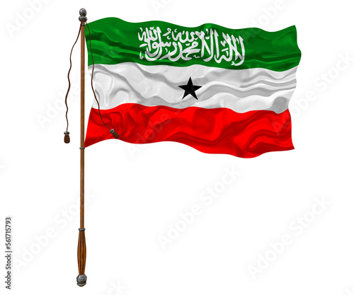 National flag of Somaliland. Background with flag of Somaliland