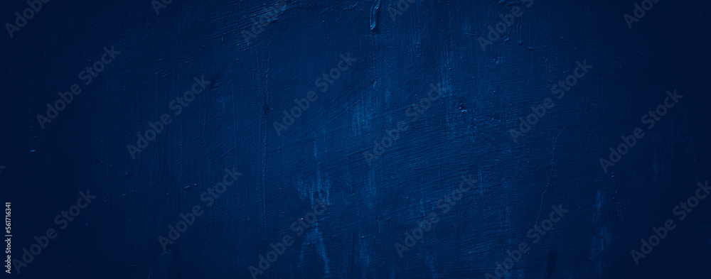 Abstract blue painted texture. Toned blue wall background. Decorative plaster. abstract background with copy space for design.