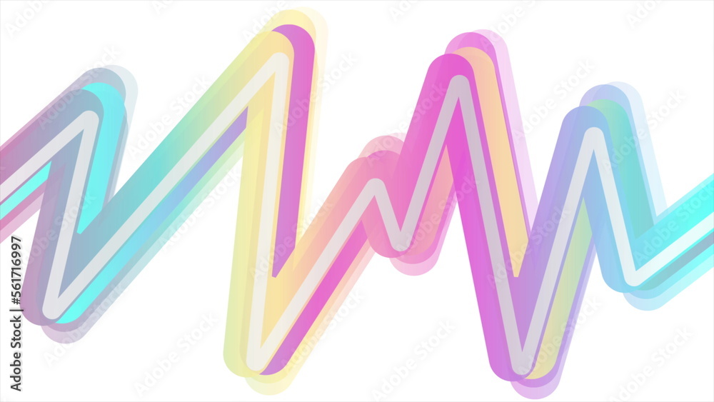 Holographic glossy zig-zag stripes geometric abstract tech design Holographic glossy zig-zag stripes geometric abstract tech design