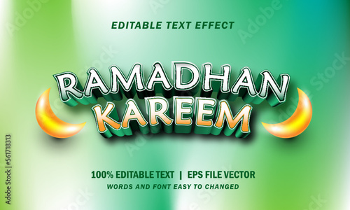 Ramadan kareem text effect