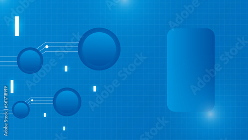 Wallpaper Mural Abstract multicolor emerald blue background. Vector polygonal design illustrator Torontodigital.ca