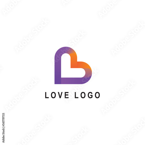 LOVE LOGO DESIGN COLORS CONCEPT