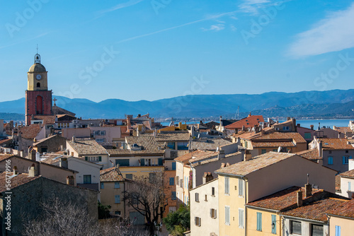 Saint Tropez village rooftops