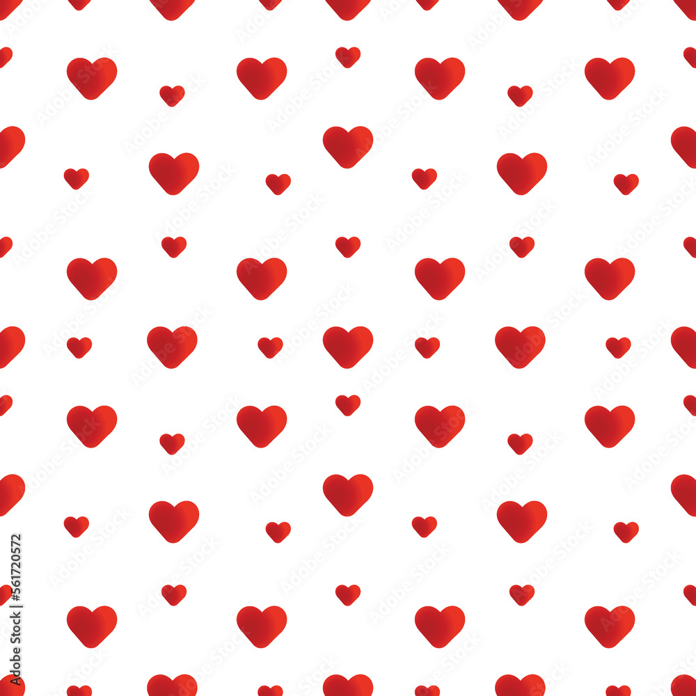 Valentine's heart seamless pattern 