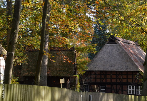 Museum in Autumn in the Town Walsrode, Lower Saxony photo