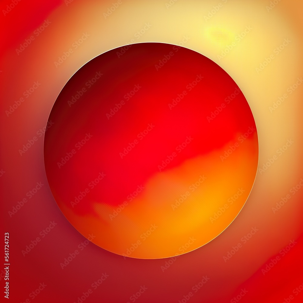 Abstract red sphere