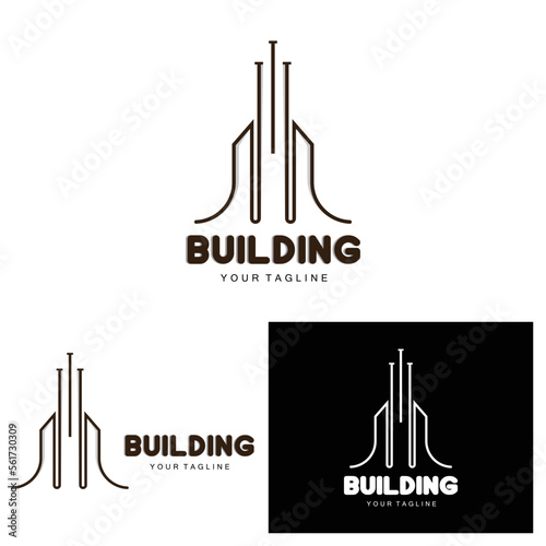 House Logo, Building Furniture Design, Construction Vector, Property Brand Icon, Real Estate, Housing