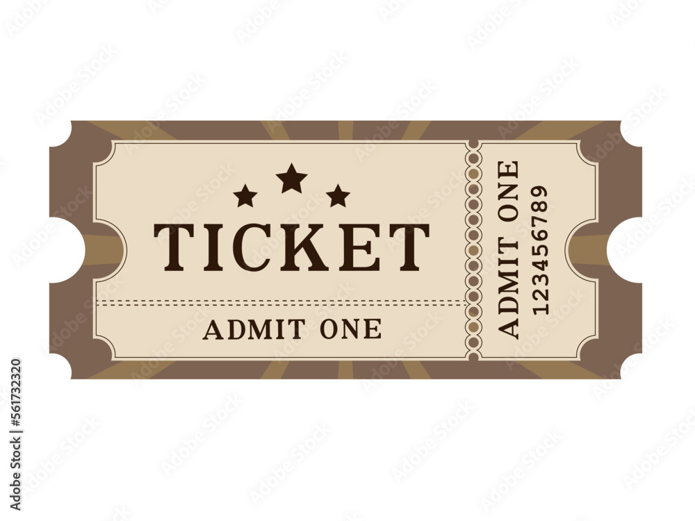 Obraz premium Vintage ticket image