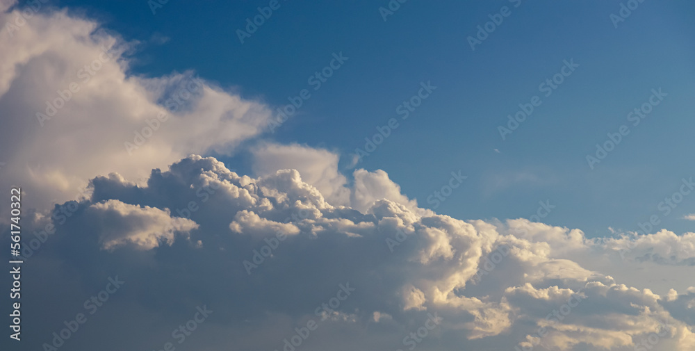 Dramatic blue sky with white clouds. Dramatic blue sky with white clouds.